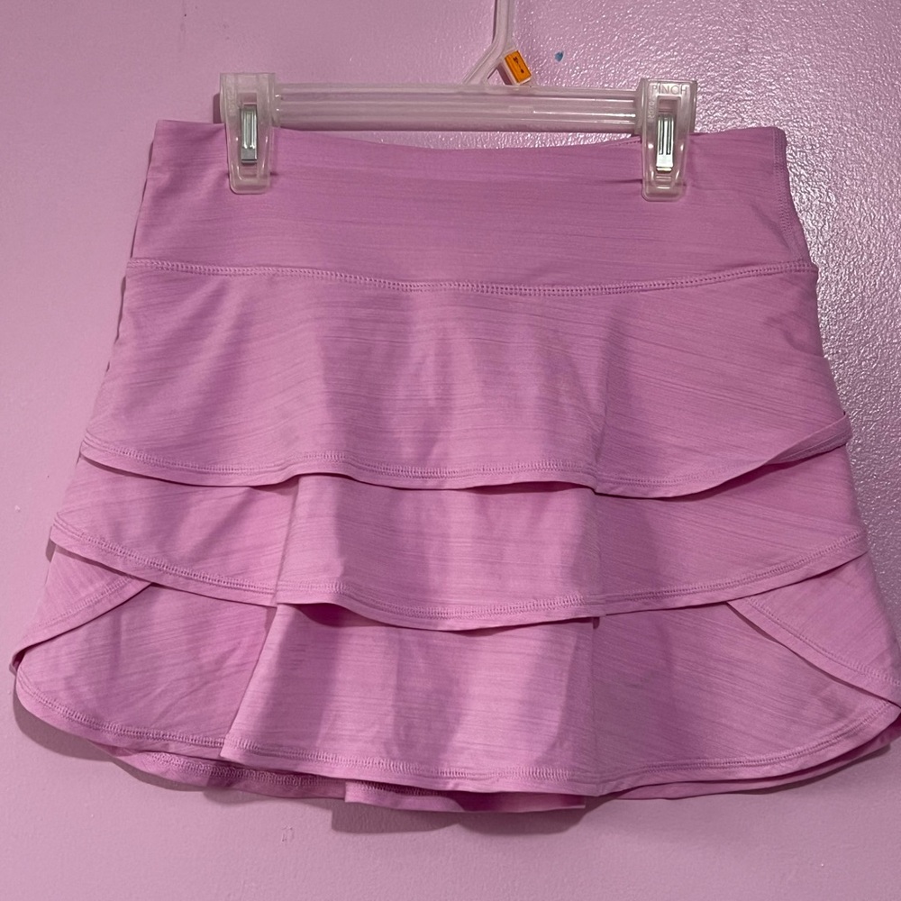 Pink Tiered Women's Skort